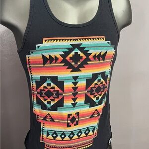 Tribal Skull Graphic Tank Top